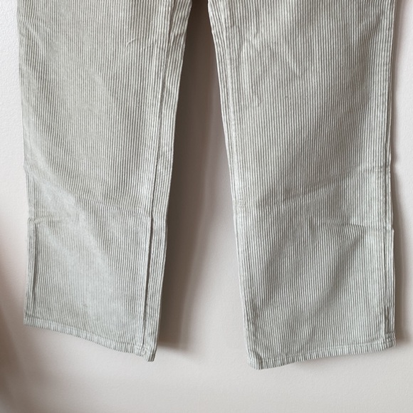 NWT Vintage Cream Beige Corduroy Pants Jeans Unisex Straight Cut Flare Canada - Picture 3 of 14
